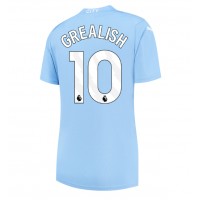 Fotballdrakt Dame Manchester City Jack Grealish #10 Hjemmedrakt 2023-24 Kortermet